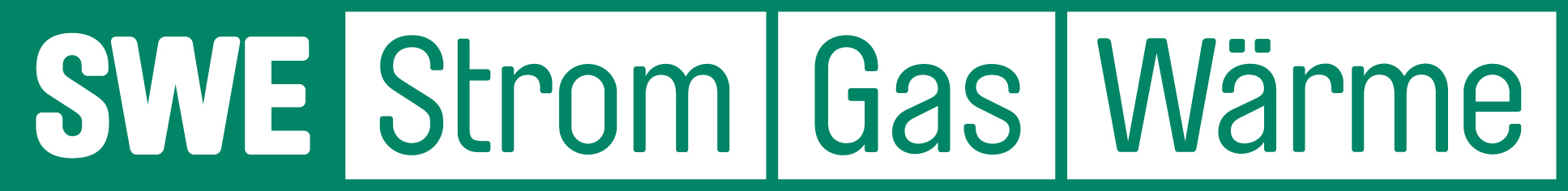 Grünes SWE Strom Gas Wärme Logo