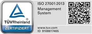 TÜV Zertifikat ISO 27001:2013